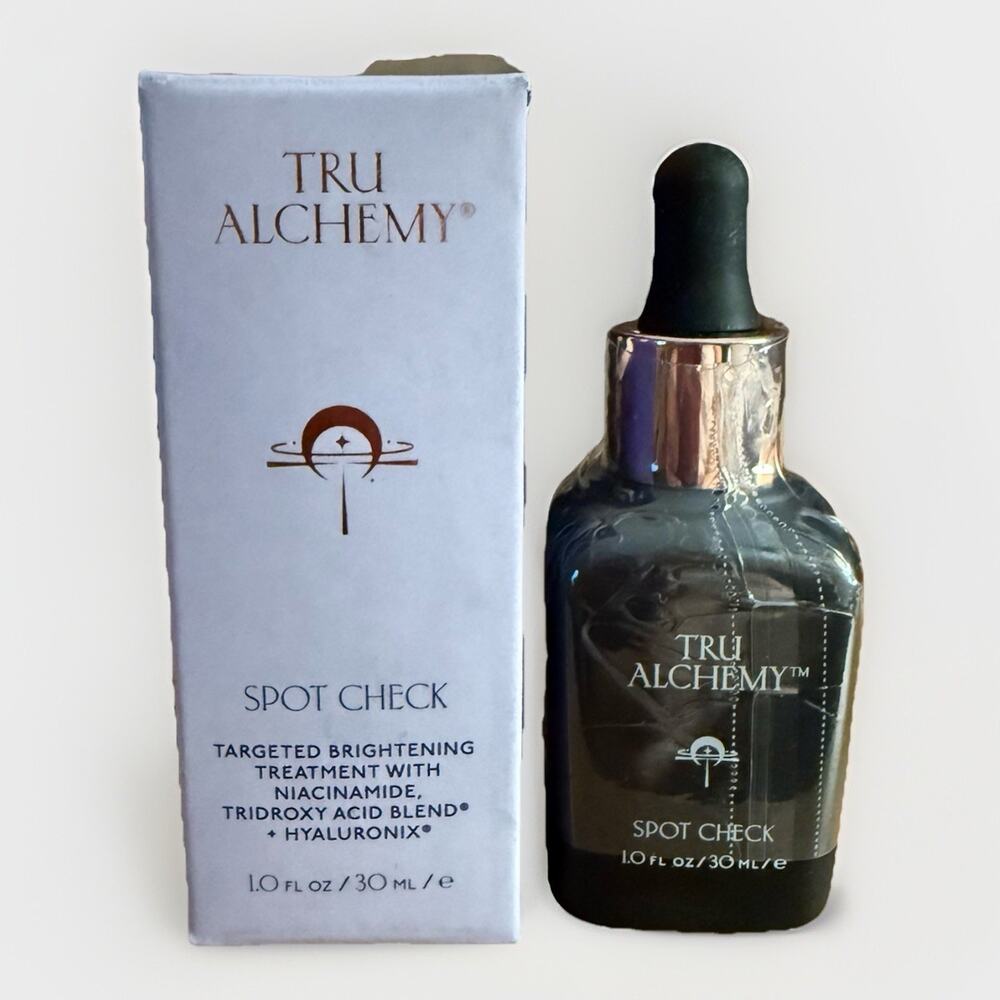 Tru Alchemy Spot Check Brightening Serum HYALURONIX Niacinamide NIB 1oz Luxury